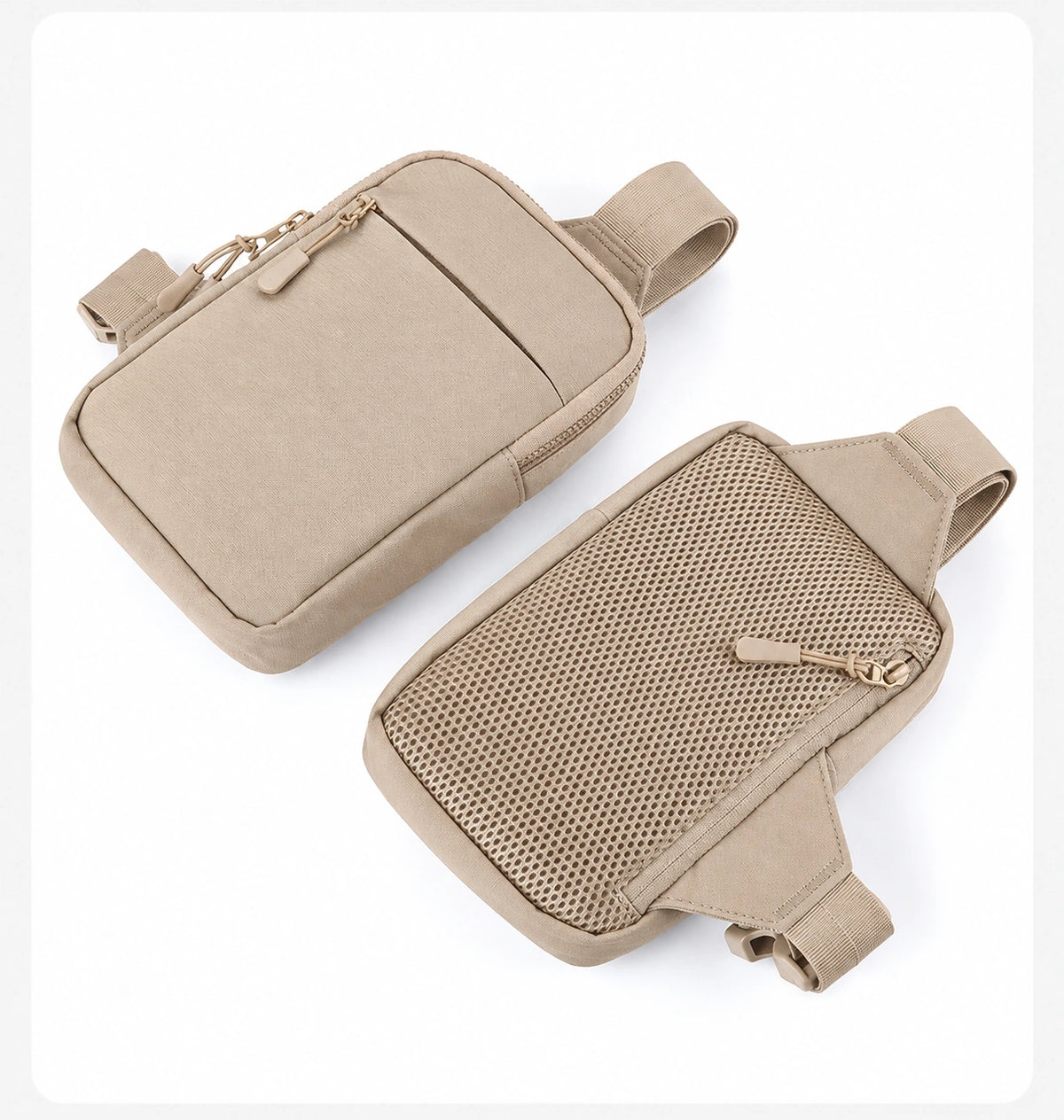 Crossbody Bag 2.0 Beige front and back