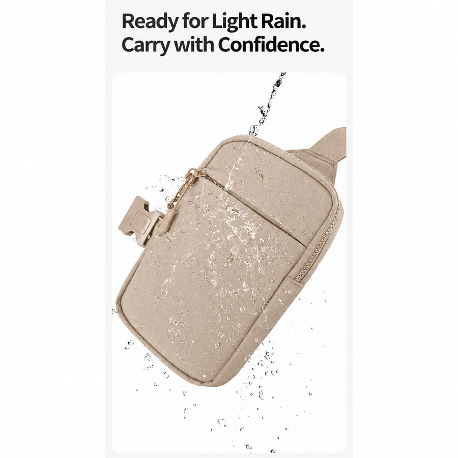 Norevix Crossbody Bag 2.0 Beige light rain detail