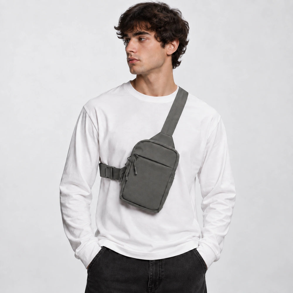 Crossbody Bag 2.0 Gray front lifestyle