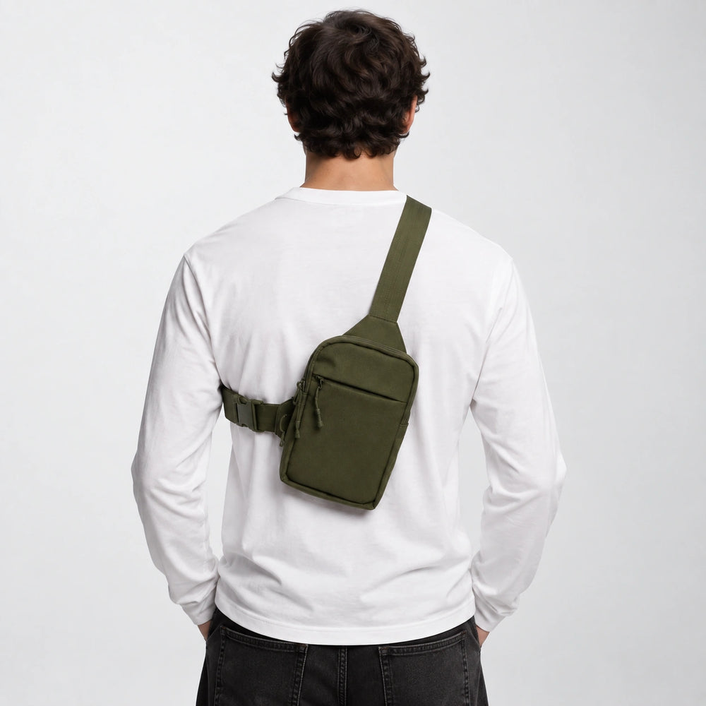 Crossbody Bag 2.0 Olive back lifestyle