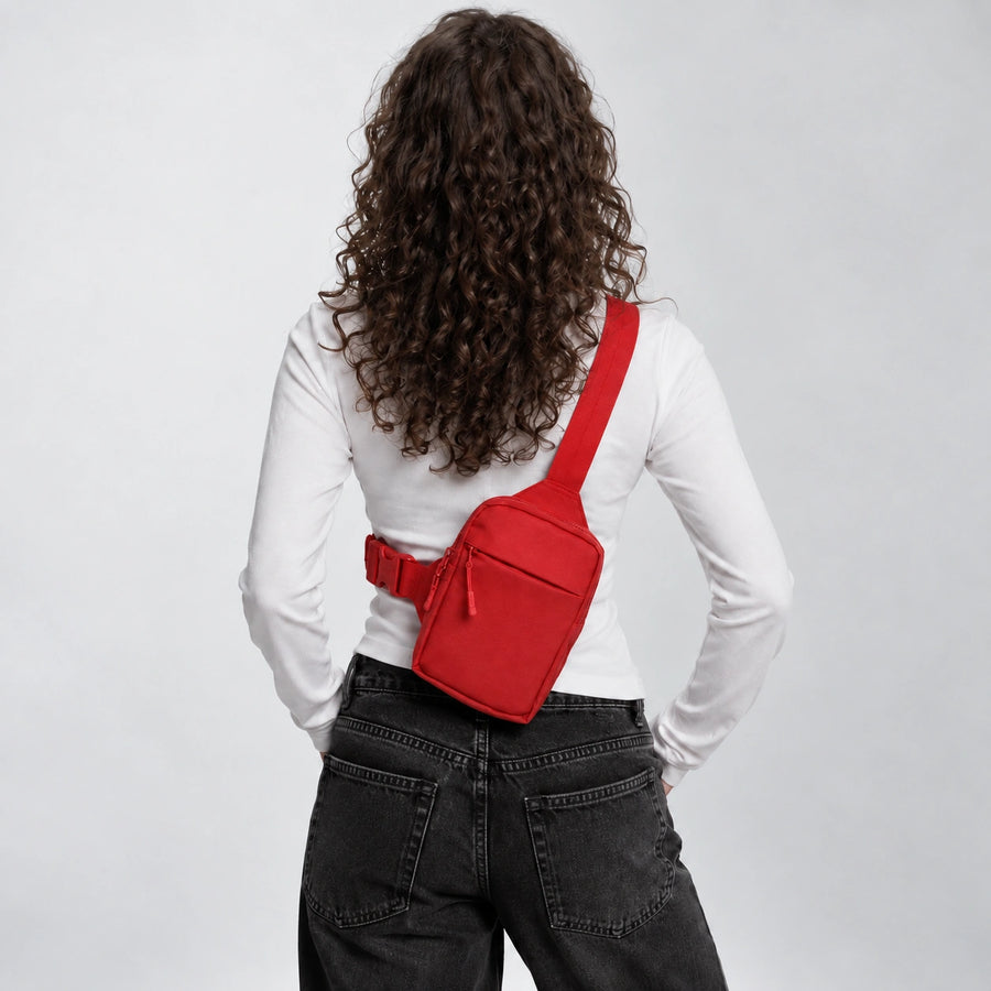 Norevix Crossbody Bag 2.0 Red back lifestyle