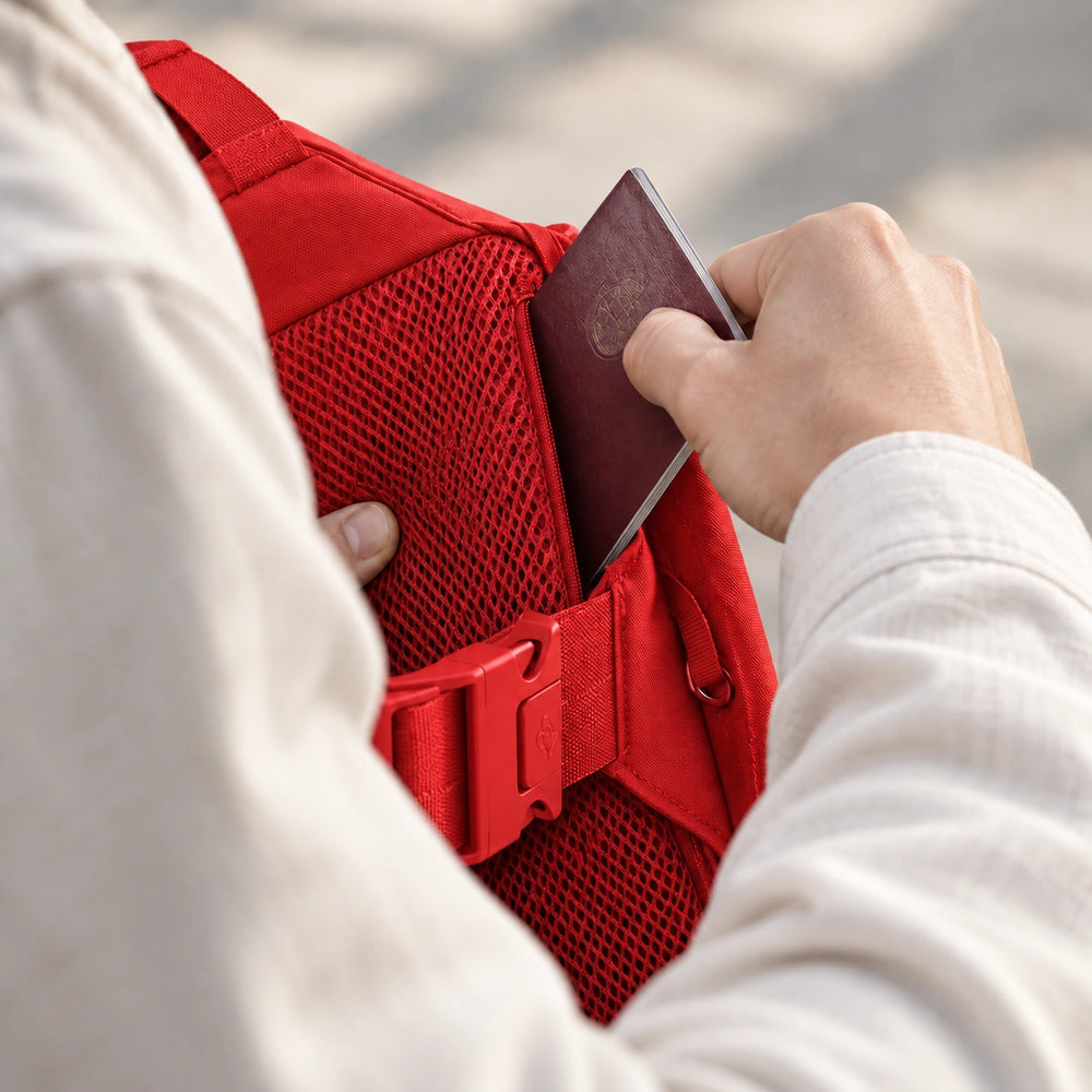 Crossbody Bag 2.0 Red back pocket
