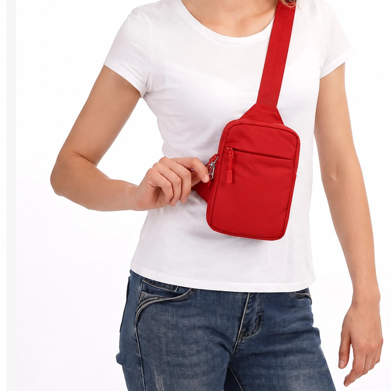 Crossbody Bag 2.0 Red front lifestyle
