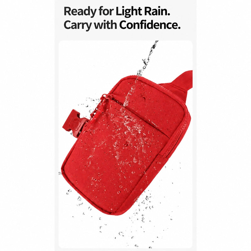 Crossbody Bag 2.0 Red light rain detail